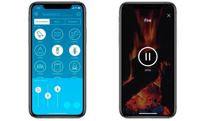 Relief App Farbschema und Klanglandschaft neues iPhone