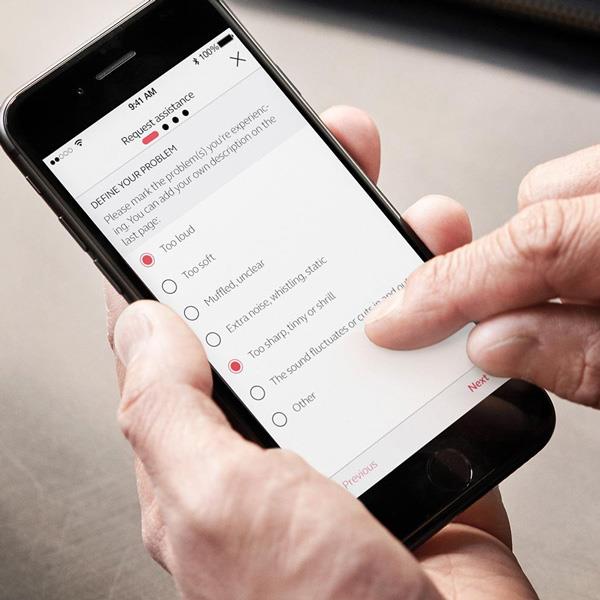 Man die de app gebruikt